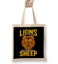 Lions Do Not Lose Sleep Over The Opinions Of Sheep Bez Çanta Uzun Saplı