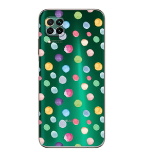 PrintiFy Huawei P40 Lite ile Uyumlu Water Color 6  Kamera Korumalı Şeffaf  Kılıf