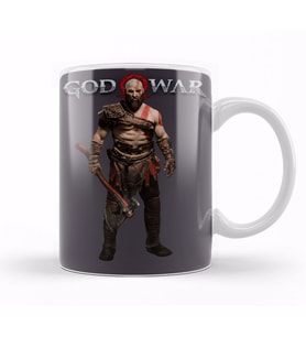 God Of War Kratos Kupa Bardak Porselen