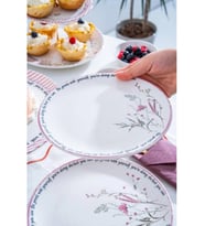 Acar HCA9085 Laila Desenli Seramik Pasta Tabağı 19 cm 6'lı (Çok Renkli)