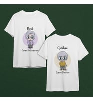 Canım Dedem & Canım Babaannem Tasarımlı Tişört Kişiye Özel ( Unisex - Büyük - Çocuk )