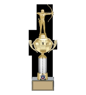 ODAK KUPA - Figürlü Kupalar - Okçu Figürlü Kupalar FG-058 C - 41 cm