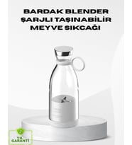 Northcity USB Şarjlı Kablosuz Blender - Taşınabilir Mini Meyve Sıkıcı