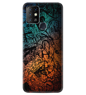 INFINIX Hot 8 9 10 11S Hot 10 Play 10T Kılıf Desemli Silikon İşaretler Tuval 1716