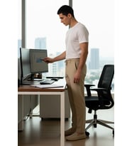 Kadın İçin Slim Fit Kumaş Dokuma Pantolon Beli Bağlama Detaylı Açık Fonksiyonel Dayanıklı Şık