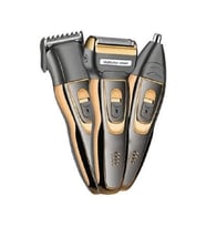 3'lü Set Saç Sakal Kesme Traş Makinesi Burun Kılı Alma 3in1 Pro Model Erkek Bakım Seti