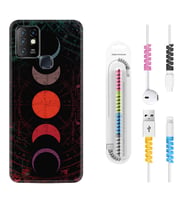 INFINIX Hot 8 9 10 11S Hot 10 Play 10T Kılıf Kablo Koruma Spiral Silikon Epiclys 1645
