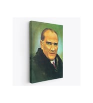 Atatürk Portre Tablosu Mustafa Kemal Atatürk Dekoratif Kanvas Tablo-CŞ-70