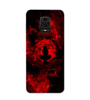 Xiaomi Redmi Note 9S - Redmi Note 9 PRO Uyumlu İtachi Uchiha Tasarımlı Şeffaf Telefon Kılıfı