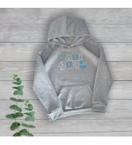 Soul Göğüs Baskılı Unisex Gri Oversize Sweatshirt