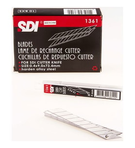 SDI 30 Derece Açılı Dar Maket Bıçağı Yedeği 9 mm 100'lü Paket 