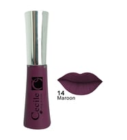 Cecile Kalıcı Mat Ruj  Long Kisses Lipgloss 14 (Mürdüm)