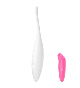 Satisyer Twirling Joy Telefon Uyumlu Erojen Bölgelere Özel Vibratör+Mini Vibratör