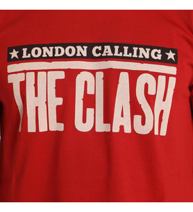 Bant Giyim - The Clash Kırmızı Erkek T-shirt Tişört