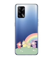 Oppo A74 Uyumlu Teletubbies Desenli Şeffaf Telefon Kılıfı