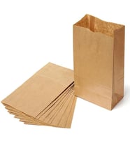 Naturel Poşet Kese Kağıdı 25 cm x 40 cm 10 Adet