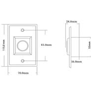 LOCKWAY LCW-TB22 No Touch Buton