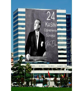 Öğretmenler Günü Özel Poster 1. Kalite Raşel Kumaş 150x225 cm- NO:23