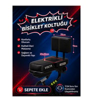 Volta Vsm Sırt Daymalı Arka Deri Koltuk, Elektrikli Bisiklet Deri Koltuk, Motosiklet Deri Koltuk, Arka Sele Çocuk Deri Koltuk Seti