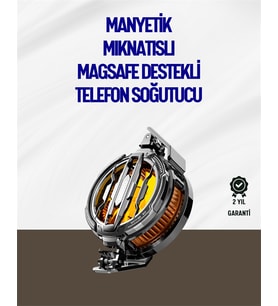 Mıknatıslı ve Aparatlı Montajlı Soğutucu Fan  Her Cihaza Uyumlu  LED Göstergeli