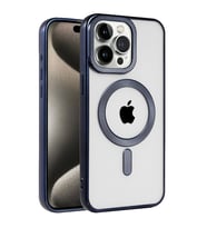 iPhone 15 Pro Max Kılıf Kronos Magsafe Kapak - Lacivert