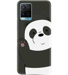 Vivo Y21 Kılıf Silikon Desen Özel Seri Hello Panda 1709
