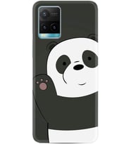 Vivo Y21 Kılıf Silikon Desen Özel Seri Hello Panda 1709