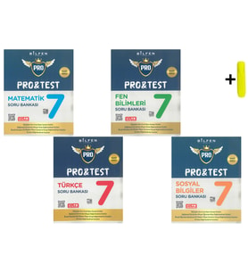Bilfen Yayıncılık 7.Sınıf Pro&Test Matematik Fen Türkçe Sosyal Soru Bankası Maarif Model