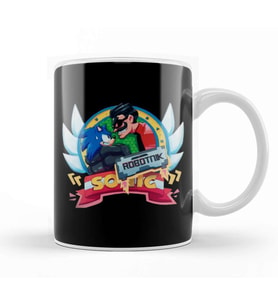 Sonic Robotik Kupa Bardak Porselen
