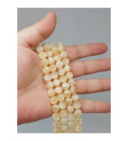 Bileklik Boy Sitrin Taşı Yarım Dizi Buzlu Renkler 8.5mm (51406) (18CM UZUNLUĞUNDADIR)