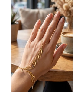 Gold Renk Pirinç Sarkıt Plaka Model Şahmeran
