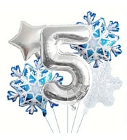 Kartanesi 5 Yaş Rakam Folyo Balon Set