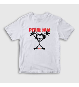 Presmono Unisex Çocuk Beyaz Alive Pearl Jam T-Shirt 73851tt (Beyaz)
