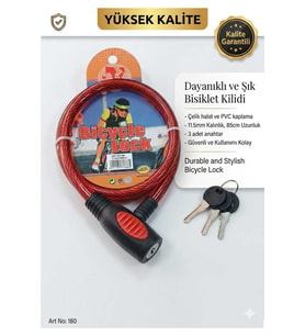 bisiklet kilidi 11.5mm 85 cm bisiklet aksesuarı