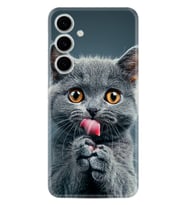 Samsung Galaxy A56 Kılıf Boutique Baskılı Resimli Komik Kedi Pcode -008