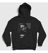 Presmono Unisex Beyaz Pose Mads Mikkelsen Kapüşonlu Sweatshirt 555529tt (Siyah)
