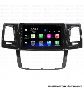 Toyota Hilux Android Carplay Navigasyon ve Multimedya Sistemi 2008-2012