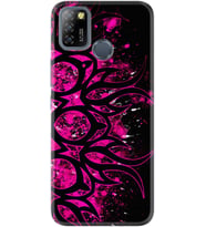 Infinix Smart 5 Kılıf Silikon Desen Purple Knife 1692