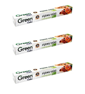 Green Cuki Yağlı Fırın Tepsi Pişirme Kızartma Kağıdı - 8 Metre -3 Kutu