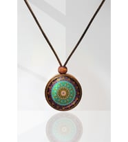 Mandala Ahşap Kolye N11.29030