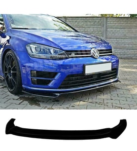 Vw Golf 7 R Tampon Ön Lip Parlak Siyah Plastik Ön Ek Karlık 2012 2013 2014 2015 2016 2017 karlık+bodykit+ek