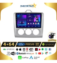 Ford Focus 2 Manuel Klima 4GB + 64GB Kablosuz Carplay Android 13 Navigasyon Multimedya Sistemi