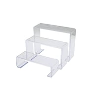 POŞETLİ 3 BOY MERDİVEN TEŞHİR AYAK YÜKSEKLİK: 6-11.5-16.5CM DERiNLİK: 6.5CM EN: 19.5-20.5-21.5CM (5680)