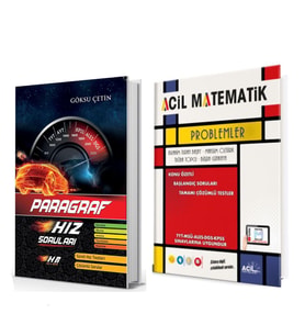 Hız ve Renk Paragraf ve Acil Yayınları Problemler Soru Bankası 2 Kitap Set
