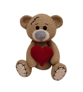 Sevimli Ayıcık Teddy Amigurumi Organik Oyuncak
