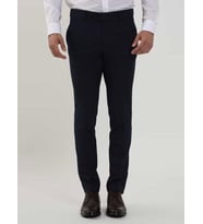 Lacivert Erkek Ekstra Slim Fit Melanj Desenli Klasik Pantolon - 103476