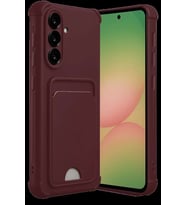 Galaxy A36 Kılıf Kelvin Kartvizitli Silikon - Bordo