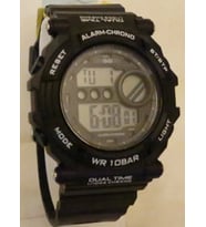Q&Q Dijital-Silikon Erkek Kol Saati(M136J002Y)WR10BAR-ALM-Q797