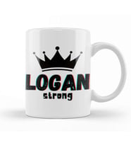 Logan Name personalized Custom vintage Retro Rainbow Design Gift Baby Gift For Him Kupa Bardak Porselen