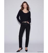 LCW Jeans Siyah Petite Slim Fit Kadın Jean Pantolon